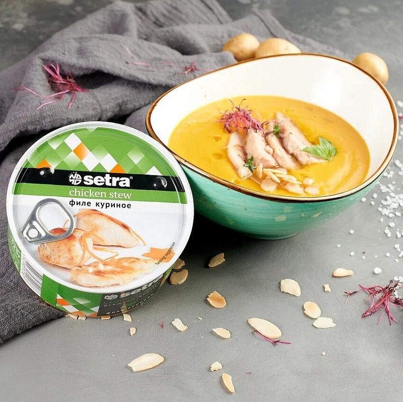 Крем-суп из моркови с куриным филе Setra
